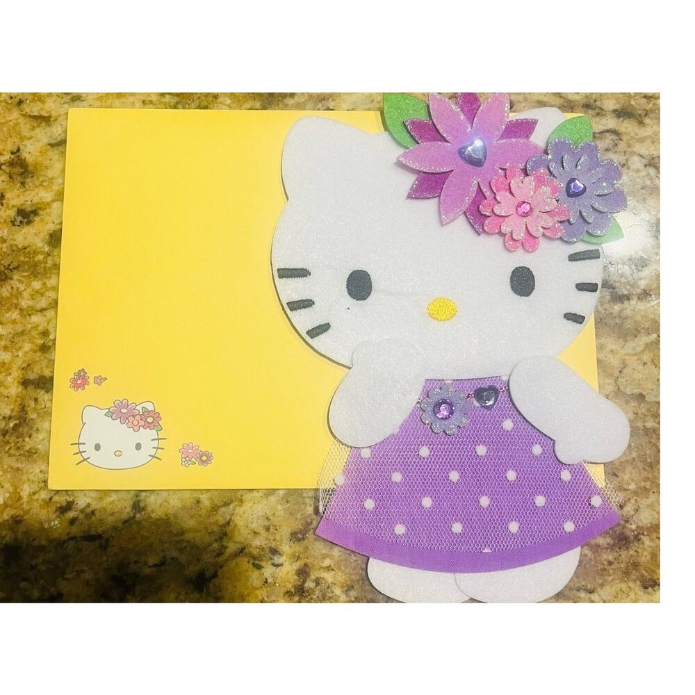 Hello Kitty Happy Birthday Card Very cute and adorable.